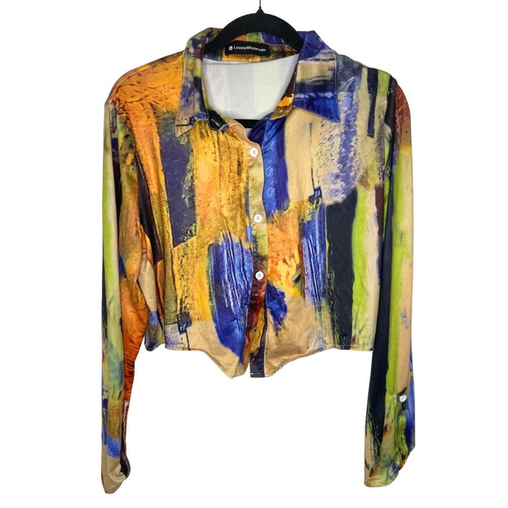 Abstract Print Two-Piece Set - Picture 3 of 8